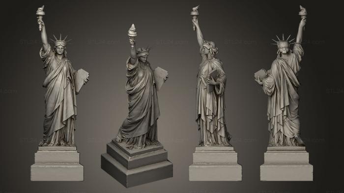 Памятники (Статуя Свободы, PM_0273) 3D модель для ЧПУ станка